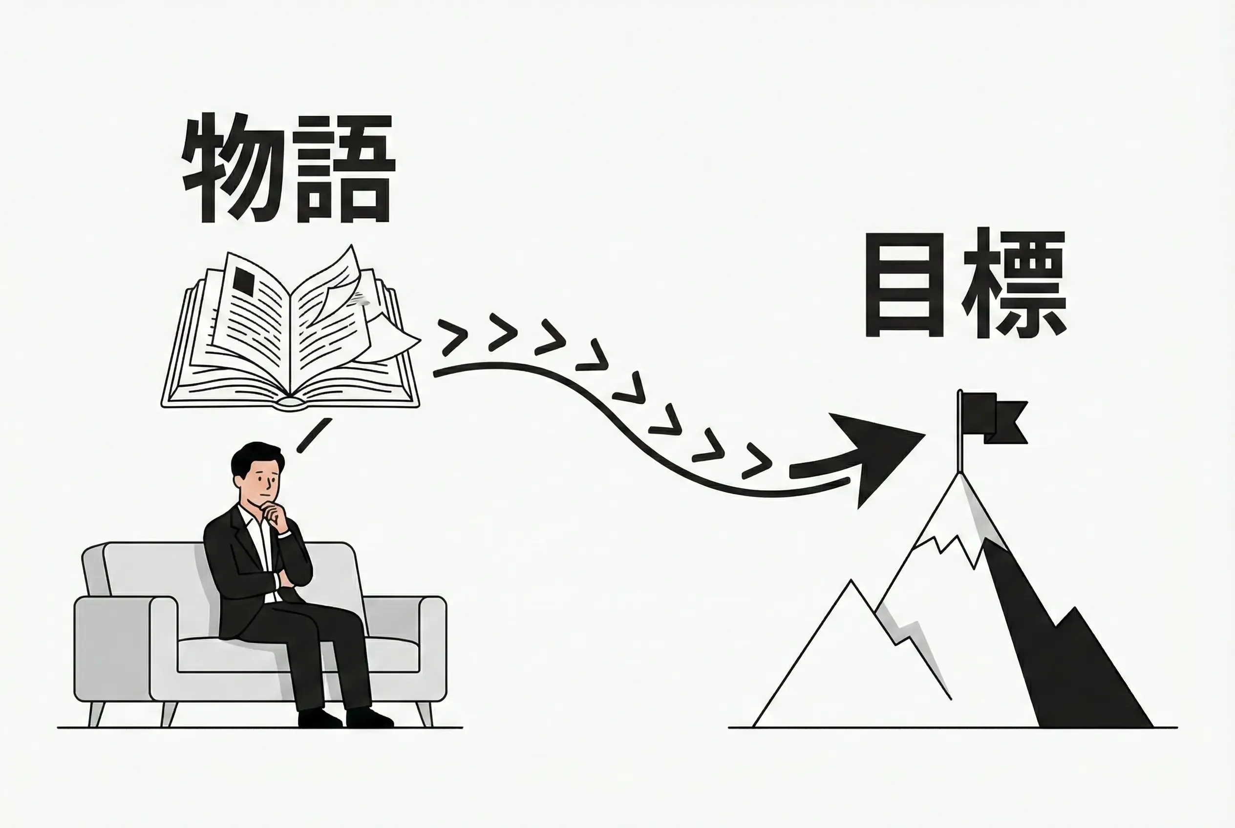 小説並みの物語から目標を作る