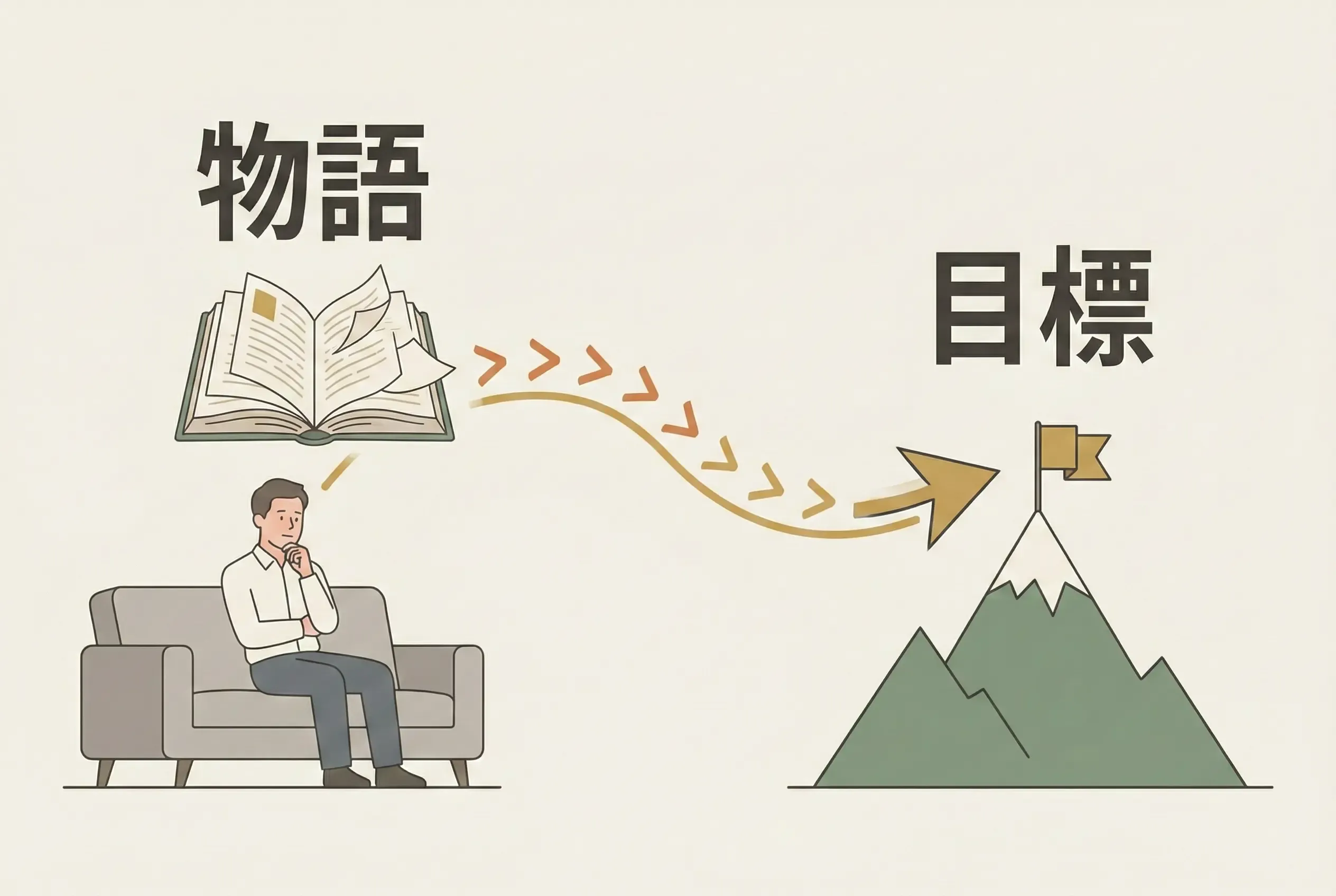 小説並みの物語から目標を作る